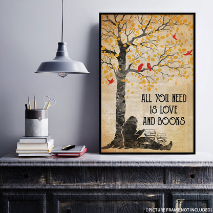 Book Love And Books - Personalizedwitch Vertical Poster  For Bookworm