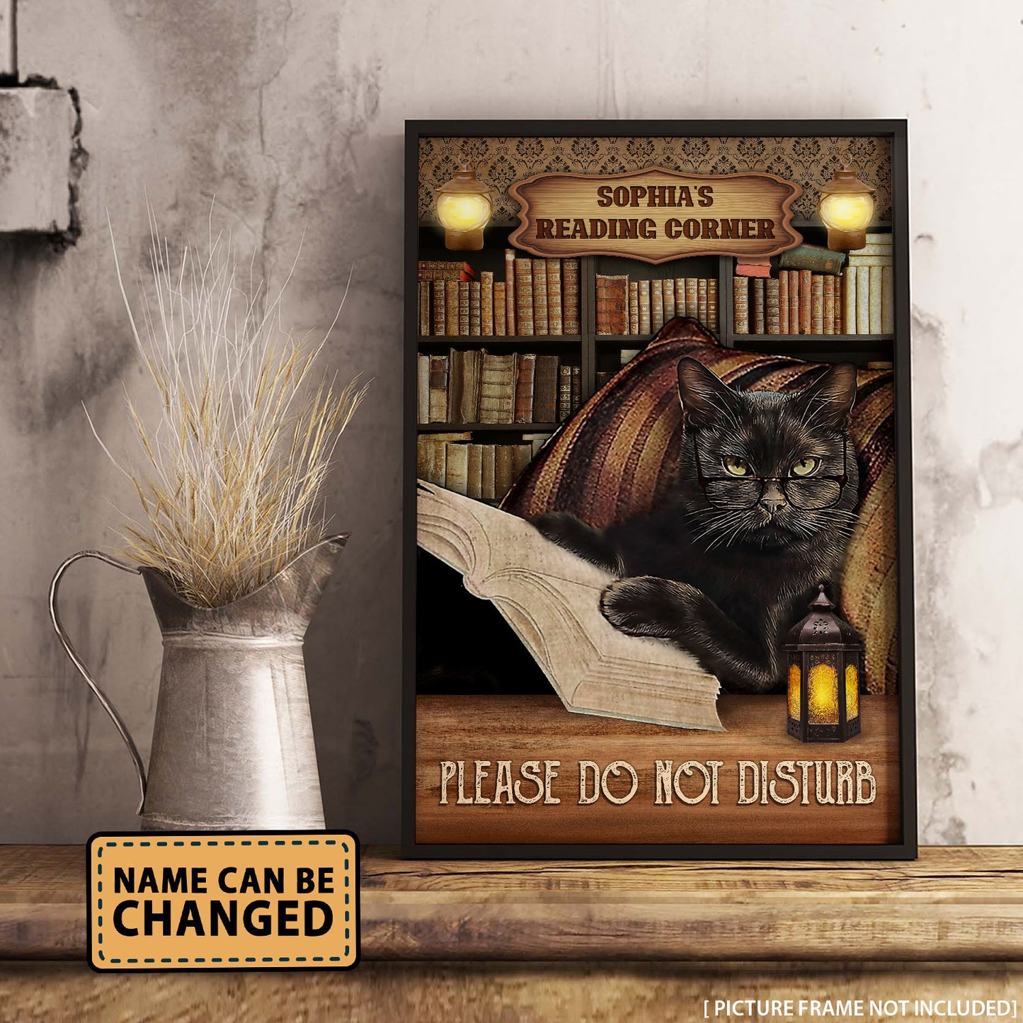 Book Cat Reading Corner - Personalizedwitch Poster For Bookworm