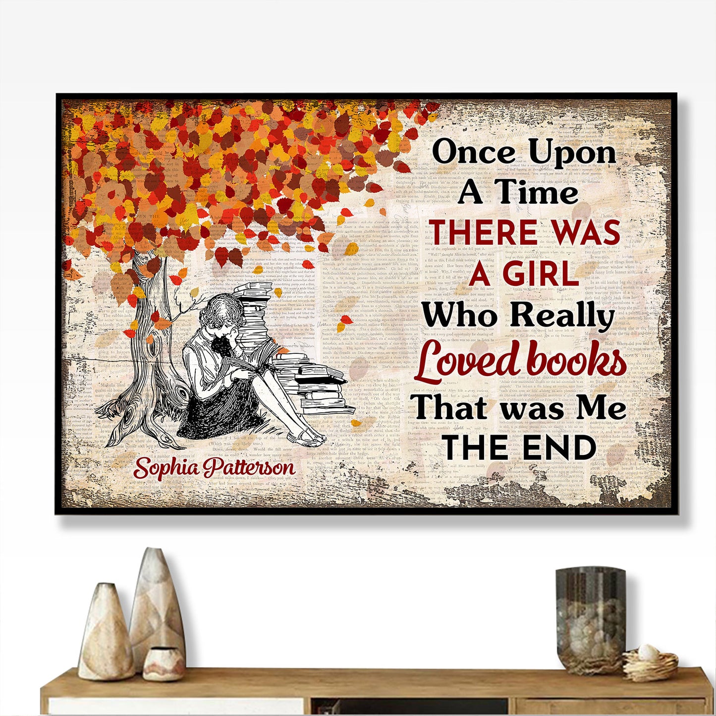 Book Once Upon A Time - Personalizedwitch Poster For Bookworm