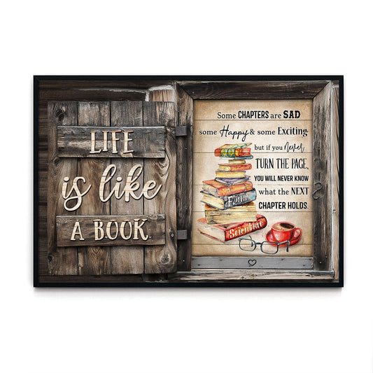 Book Life Is Like A Book - Personalizedwitch Poster For Bookworm