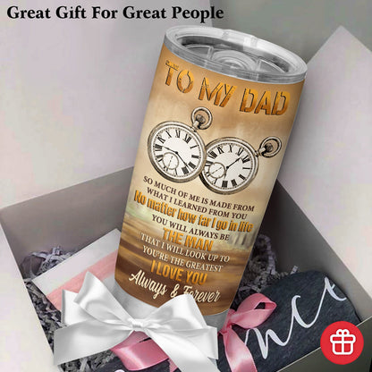 To My Dad Father And Son Greatest Father Personalized 20Oz Tumbler