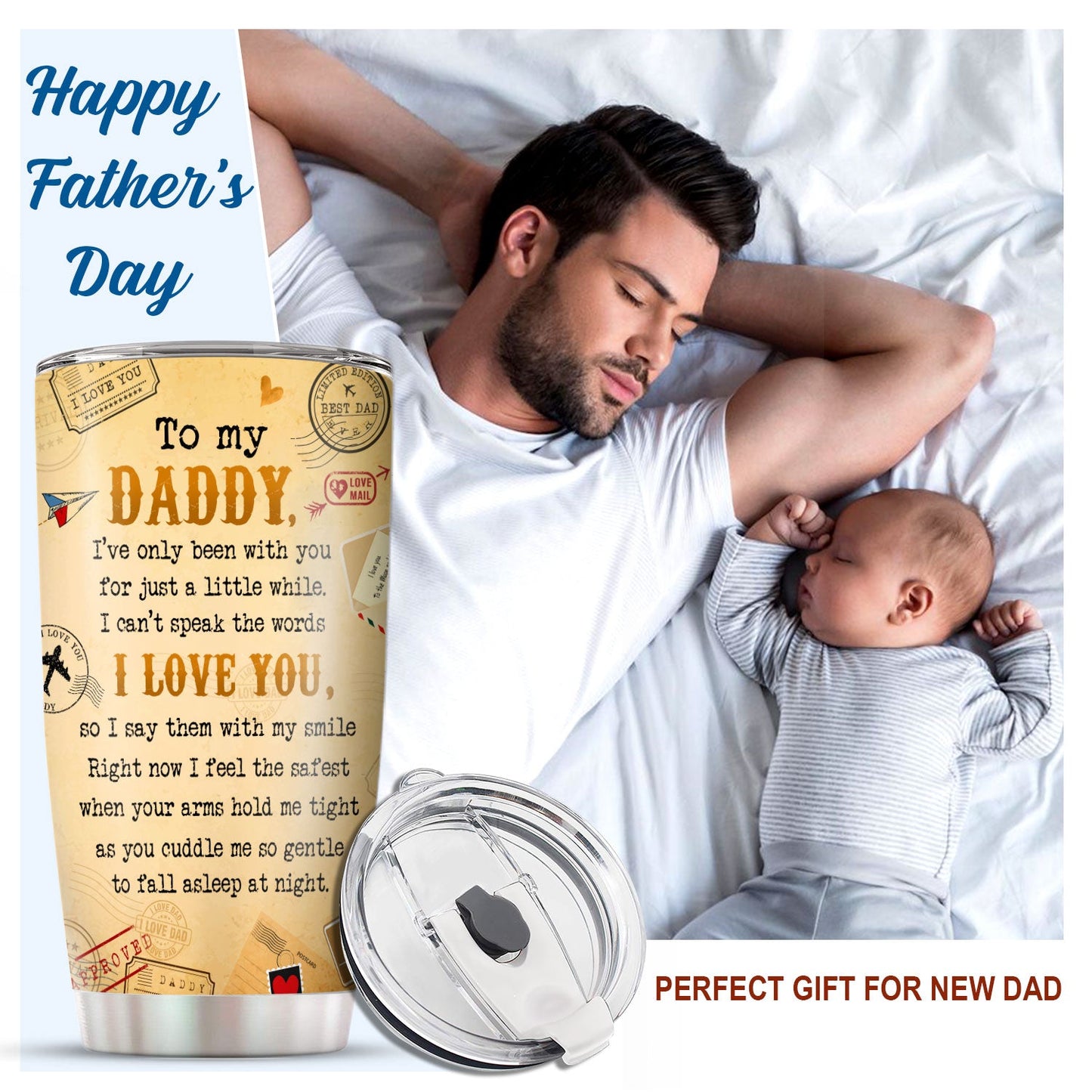 1St Fathers Day Gifts For New Dads Lion 20Oz Tumbler