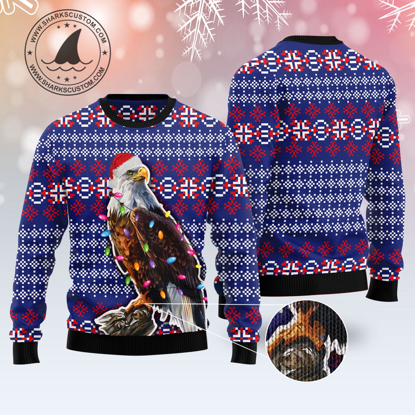 Christmas Gift Eagle Ugly Christmas Sweater