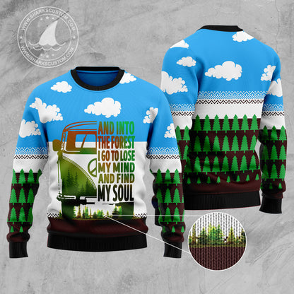 Camping Forest My Soul T1210 Ugly Christmas Sweater