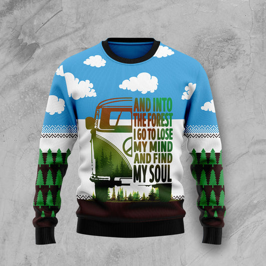 Camping Forest My Soul T1210 Ugly Christmas Sweater