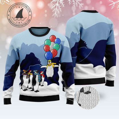 Penguin Christmas Balloon T1410 Ugly Christmas Sweater