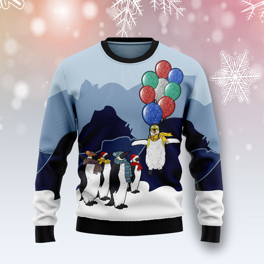 Penguin Christmas Balloon T1410 Ugly Christmas Sweater