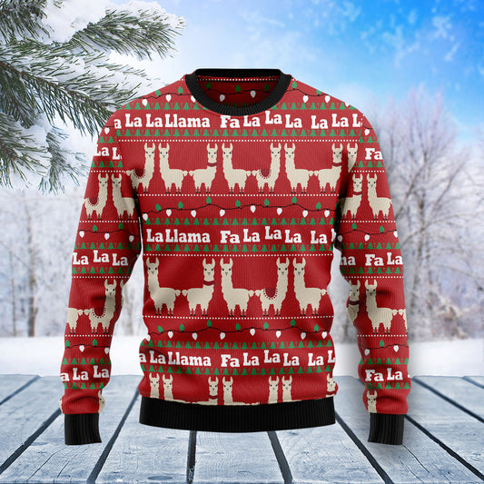 Llama Lalala T1510 Ugly Christmas Sweater