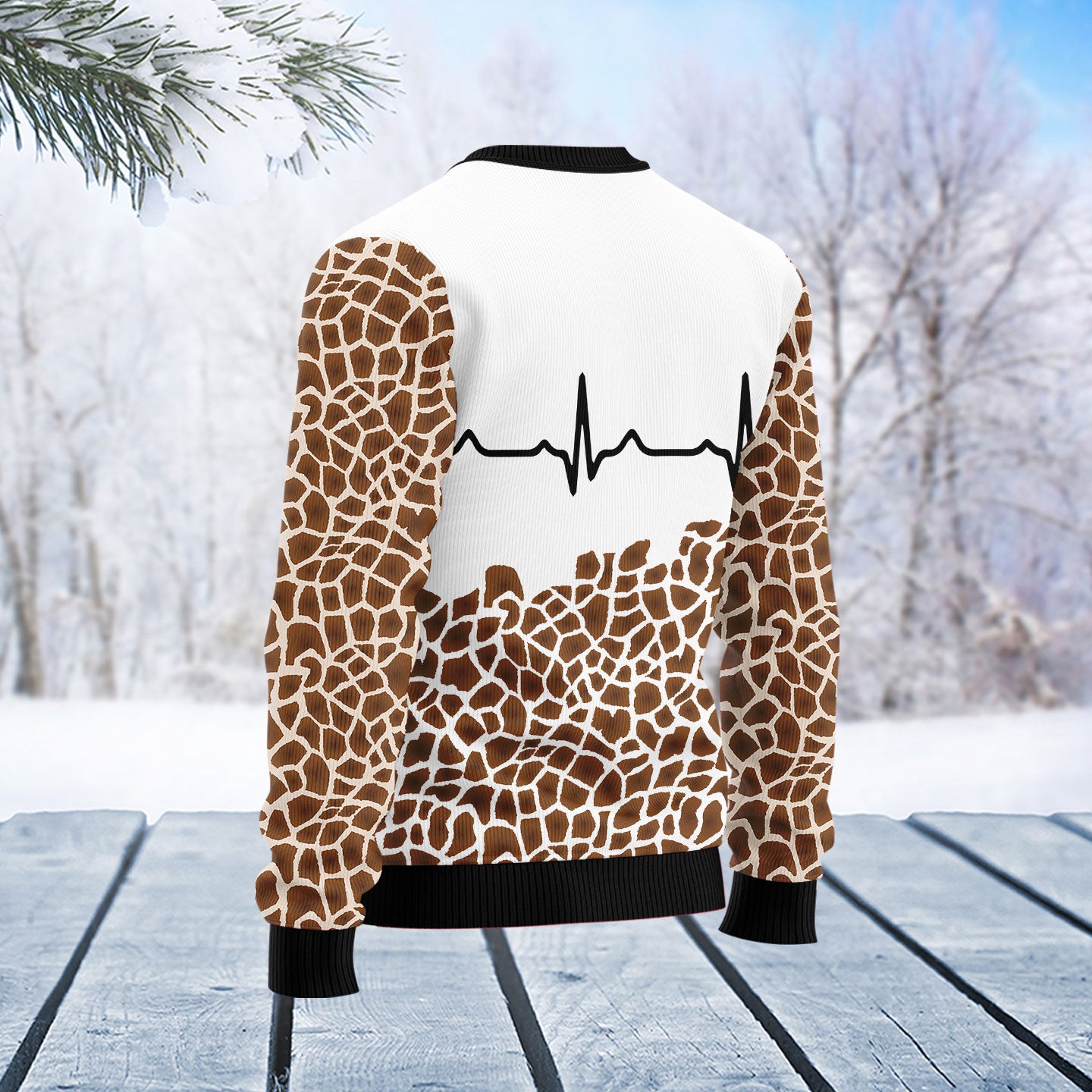 Giraffe Heart T2011 Ugly Christmas Sweater