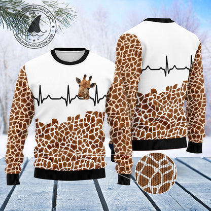 Giraffe Heart T2011 Ugly Christmas Sweater