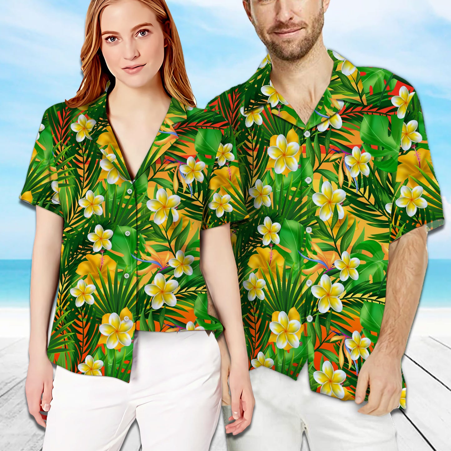 Horse Couple Custom Name Matching Hawaiian Shirt Personalizedwitch For Couple