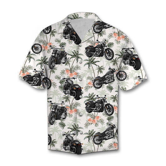 Custom Motorbike Tropical Vintage - Hawaiian Shirt  Personalizedwitch For Motorcyle