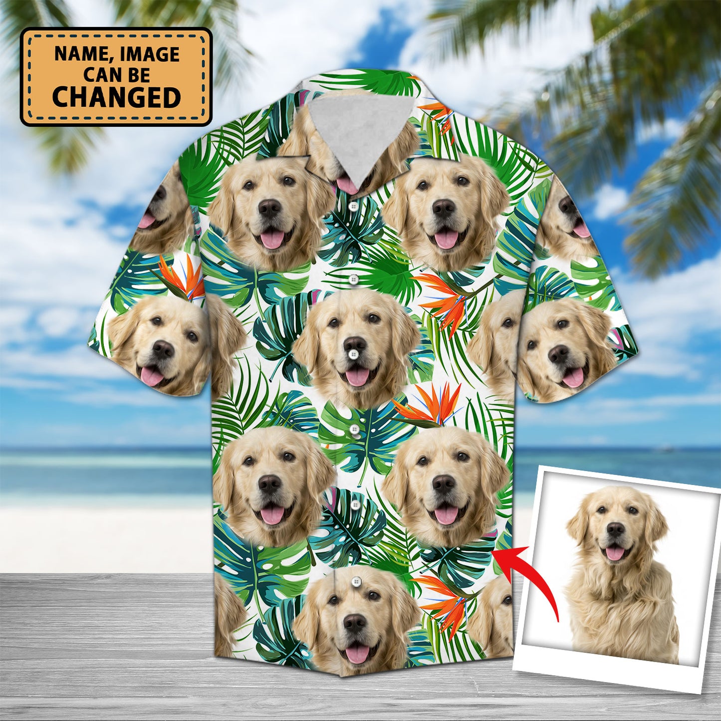 Custom Peace Love Dog - Hawaiian Shirt Personalizedwitch For Dog Lovers