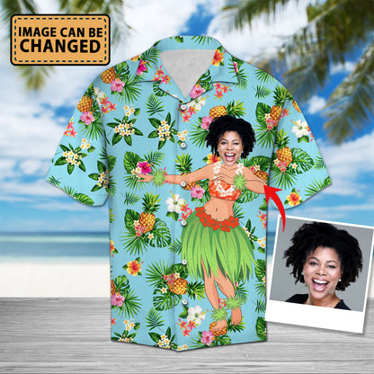Couple Custom Face Island Girl - Hawaiian Shirt Personalizedwitch
