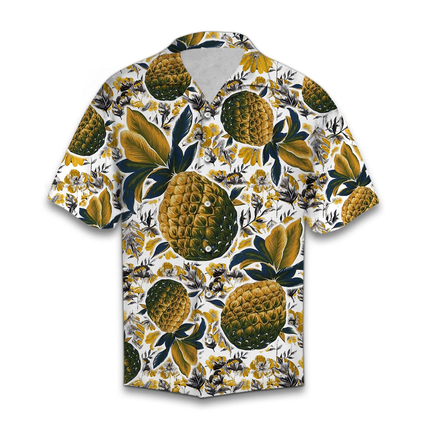 Vintage Pineapple Beach - Hawaiian Shirt Personalizedwitch
