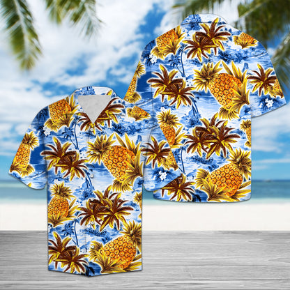 Vintage Pineapple Tropical Island - Hawaiian Shirt Personalizedwitch