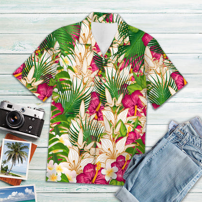 Tropical Flamingo Custom Couple - Hawaiian Shirt Personalizedwitch For Flamingo Lover