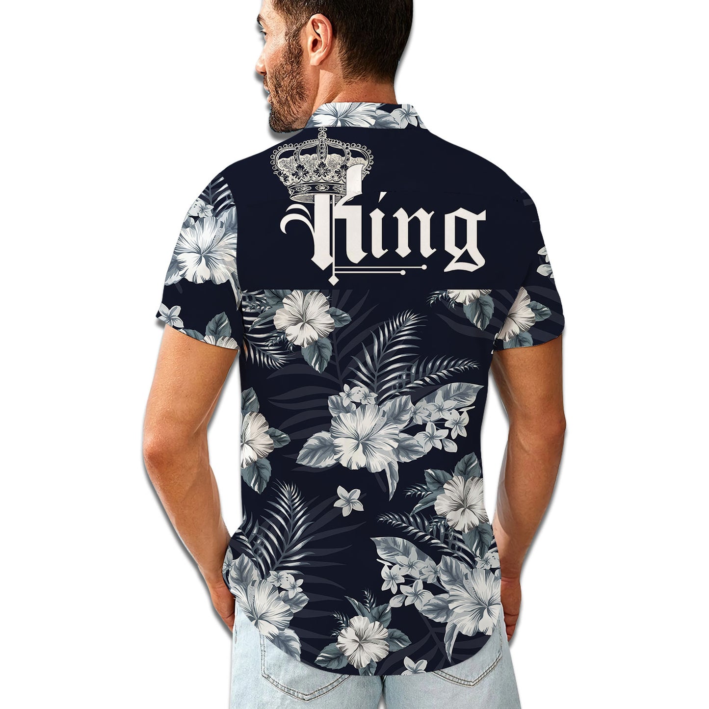 Royal King and Queen Matching Hawaiian Shirt Personalizedwitch For Couple
