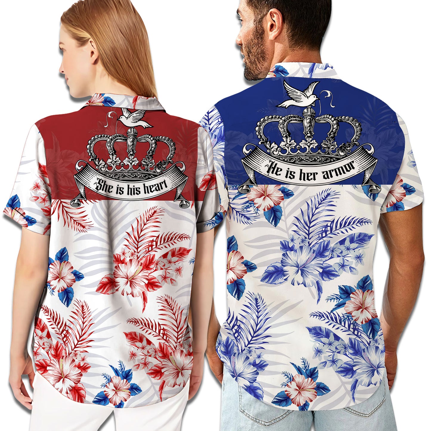 Hawaiian Hawaiian Shirt Unisex Women Men Couples Matching Friends Funn –  PERSONALIZEDWITCH