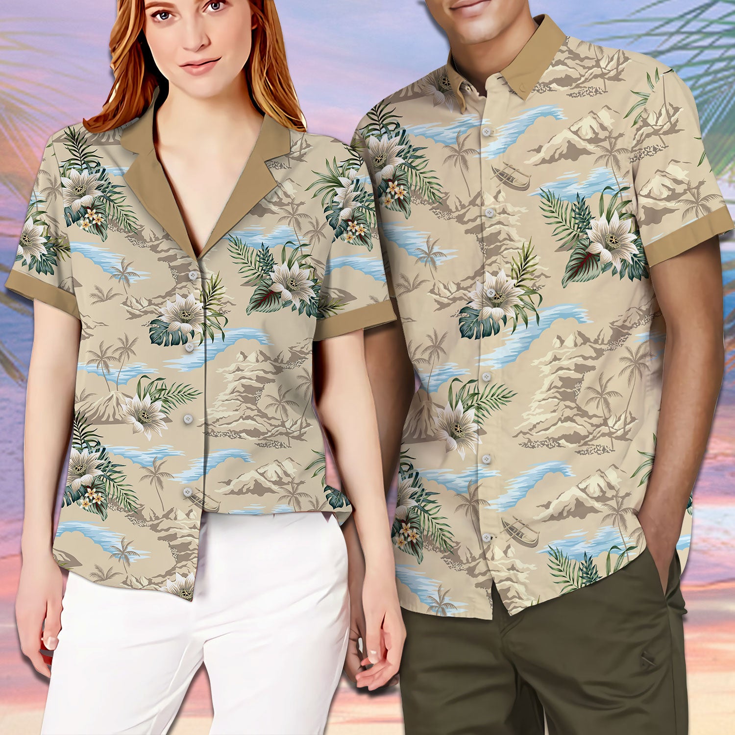 Hawaiian Hawaiian Shirt Unisex Women Men Couples Matching Friends Funn –  PERSONALIZEDWITCH