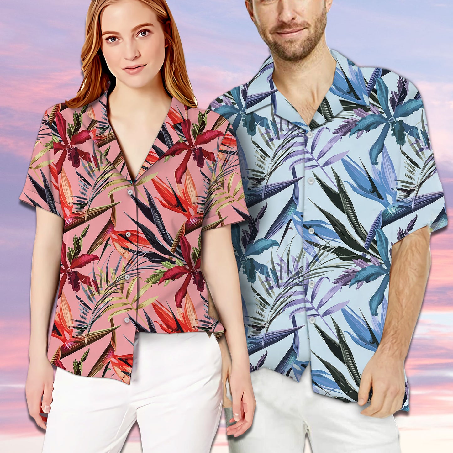 He Sees All My Light She Accepted All My Dark Matching Hawaiian Shirt Personalizedwitch For Couple