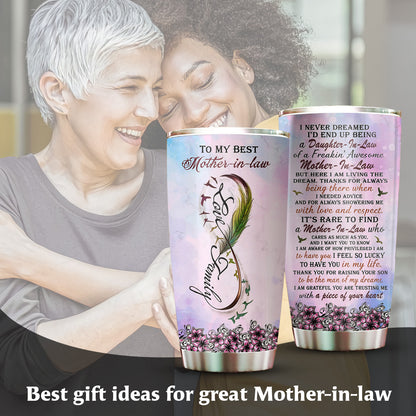 Mother-In-Law Love Family Infinity Sign 20Oz Tumbler