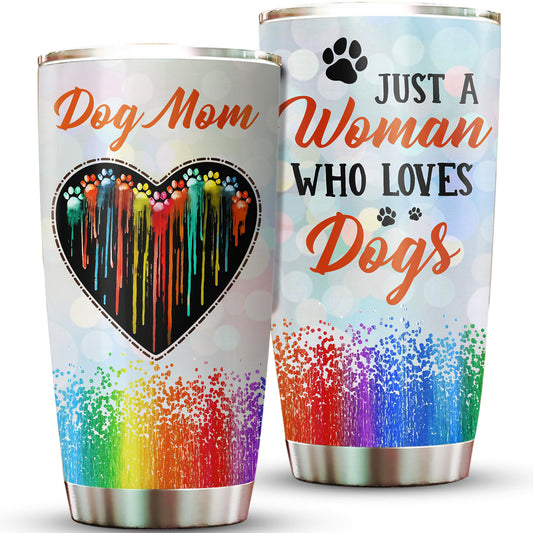 Dog Mom Just A Girl Who Loves Dogs 20Oz Tumbler