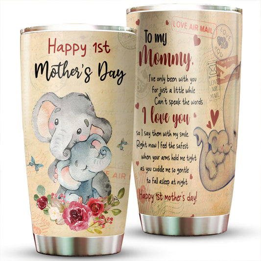 1st Mother's Day Elephant Baby 20Oz Tumbler