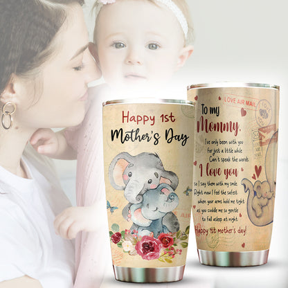 1st Mother's Day Elephant Baby 20Oz Tumbler