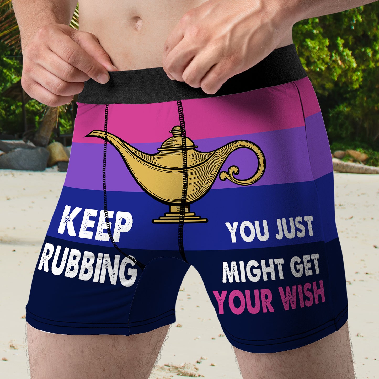 Keep Rubbing All Over Print Men's Boxer Brief