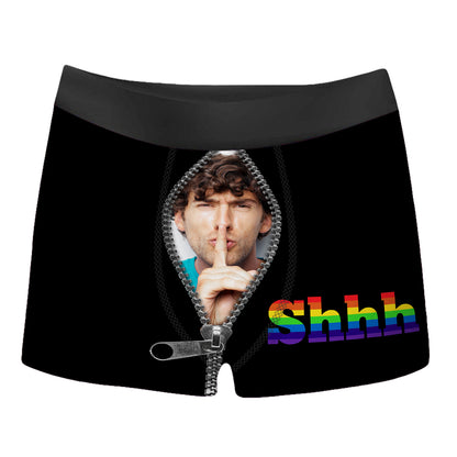 Custom Image Nobody Knows I Am Gay All Over Print Men's Boxer Brief