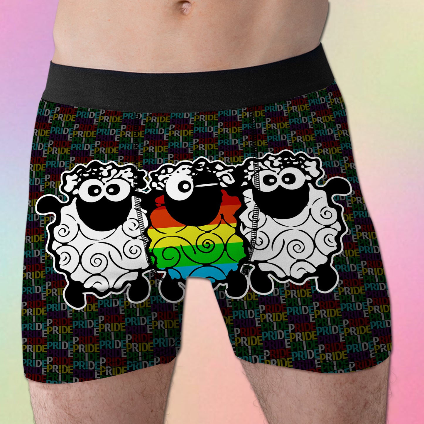 I Am The Rainbow Sheep Of The Family All Over Print Men's Boxer Brief