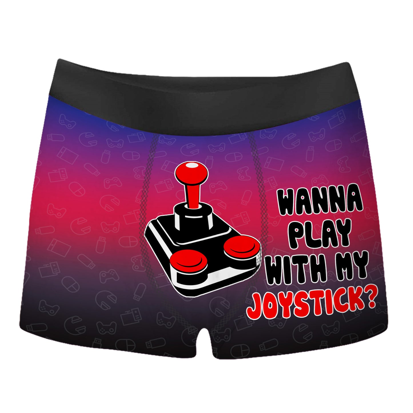 Wanna Play With My Joystick All Over Print Men's Boxer Brief