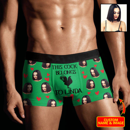 Custom Boxers for Men with Face - Personalized Underwear with Photo for  Couple Customized Underwear with Star XS-5XL