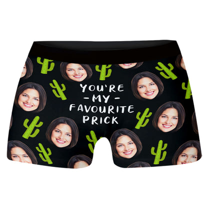 You Are My Favorite Prick Custom Face Over Print Men's Boxer Brief