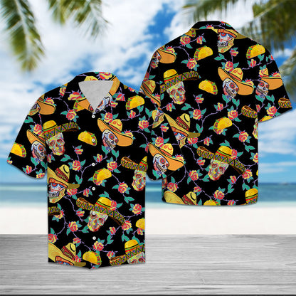 Skull Tacos Taco Bell Pattern - Hawaiian Shirt Personalizedwitch