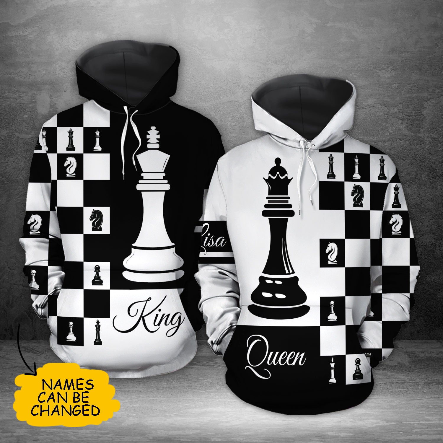 King and best sale queen custom hoodies