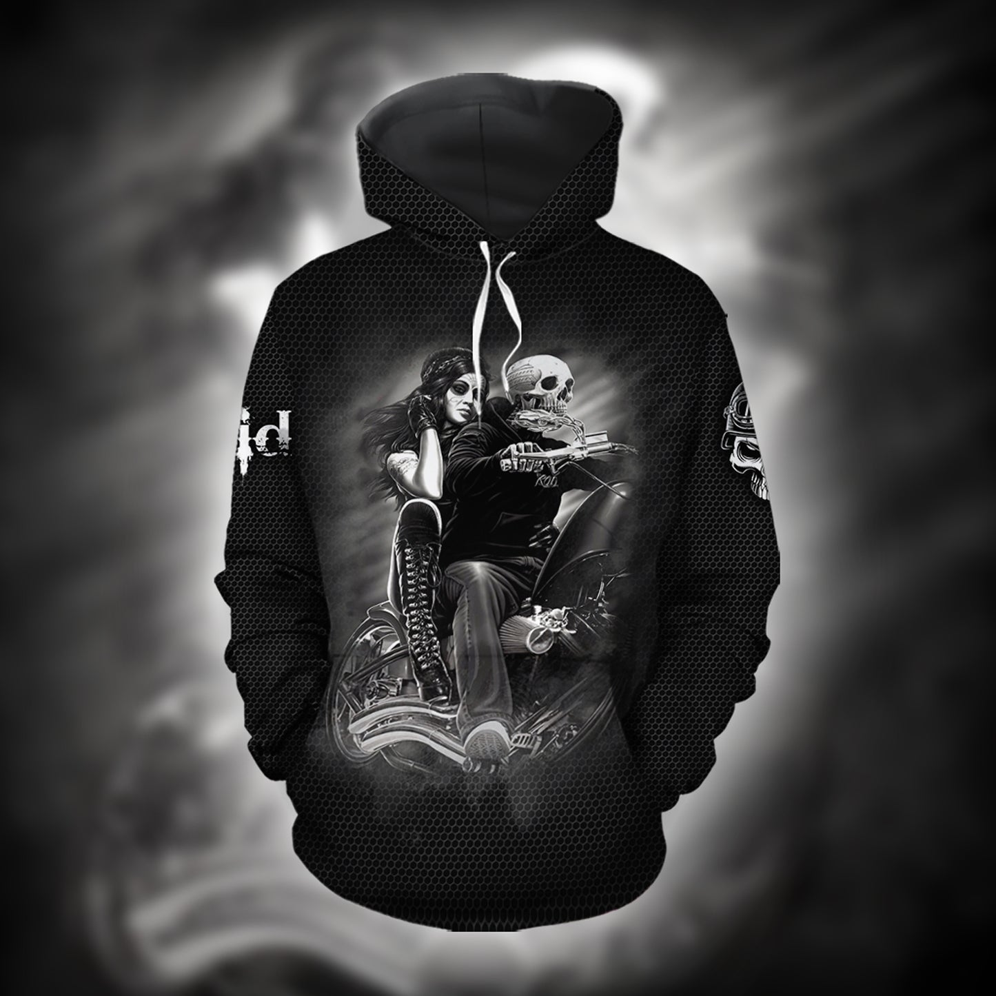 Motorcyle Crazy Biker Boyfriend Over Print 3D Matching Hoodie Personalizedwitch For Motorcyle Couple