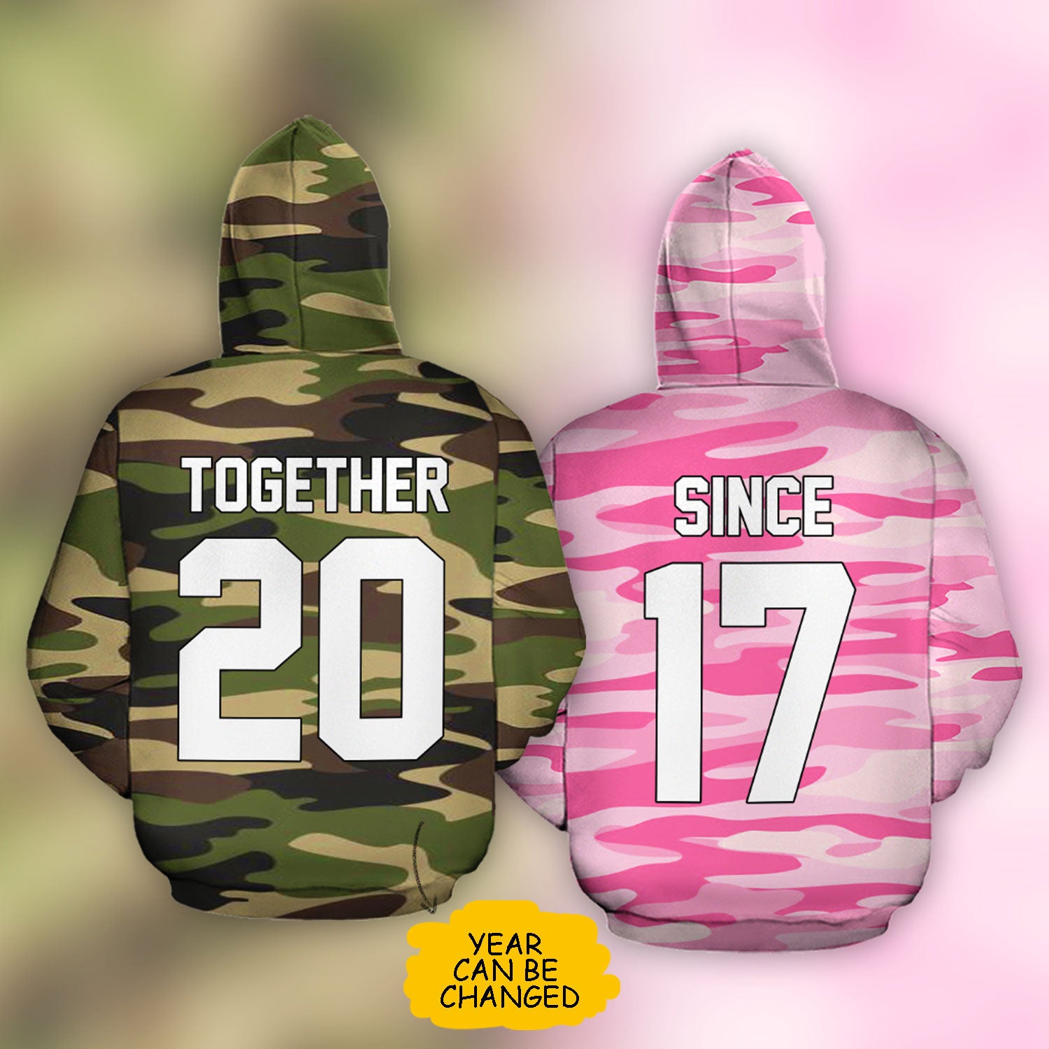 Matching camo store hoodies for couples