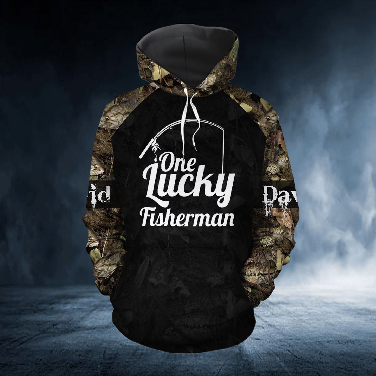 Fishing Couple Custom Name All Over Print Valentine Gift Couple Matching 3D Hoodie Personalizedwitch For Couple