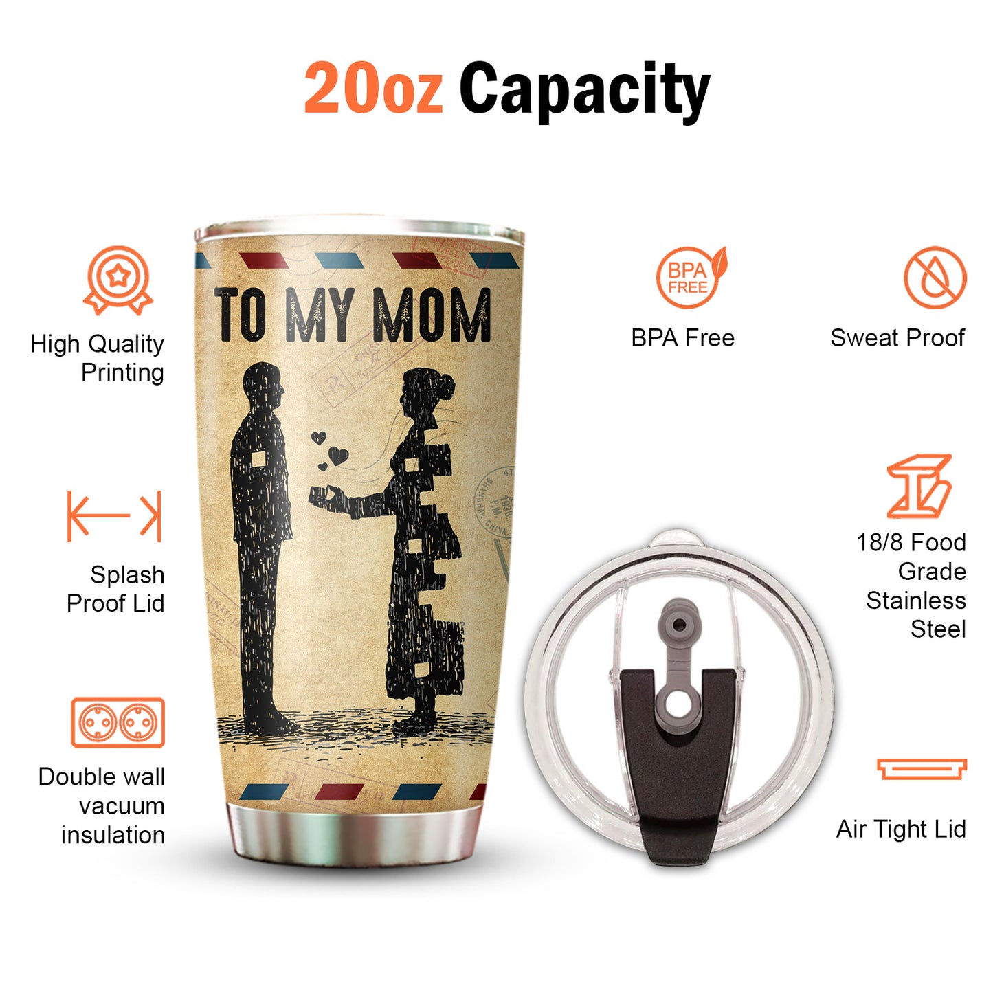 To My Mom Be My Loving Mother 20Oz Tumbler