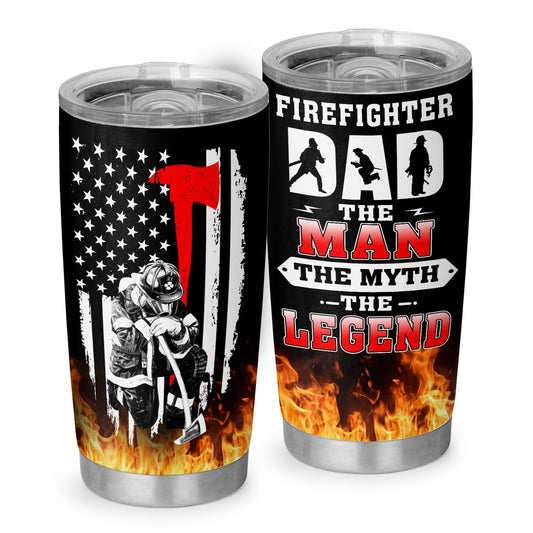 Firefighter Fathers Day Gifts Firefighter Dad 20Oz Tumbler