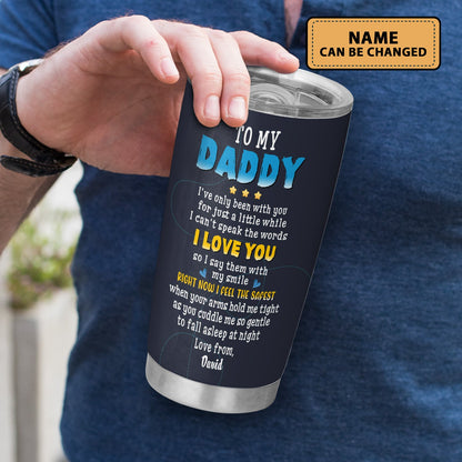 Personalized 1St Fathers Day Gifts For New Dads Tumbler 20Oz Gifts From Baby
