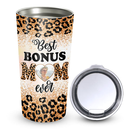 Best Bonus Mom Ever Leopard Pattern Custom Image 20Oz Tumbler