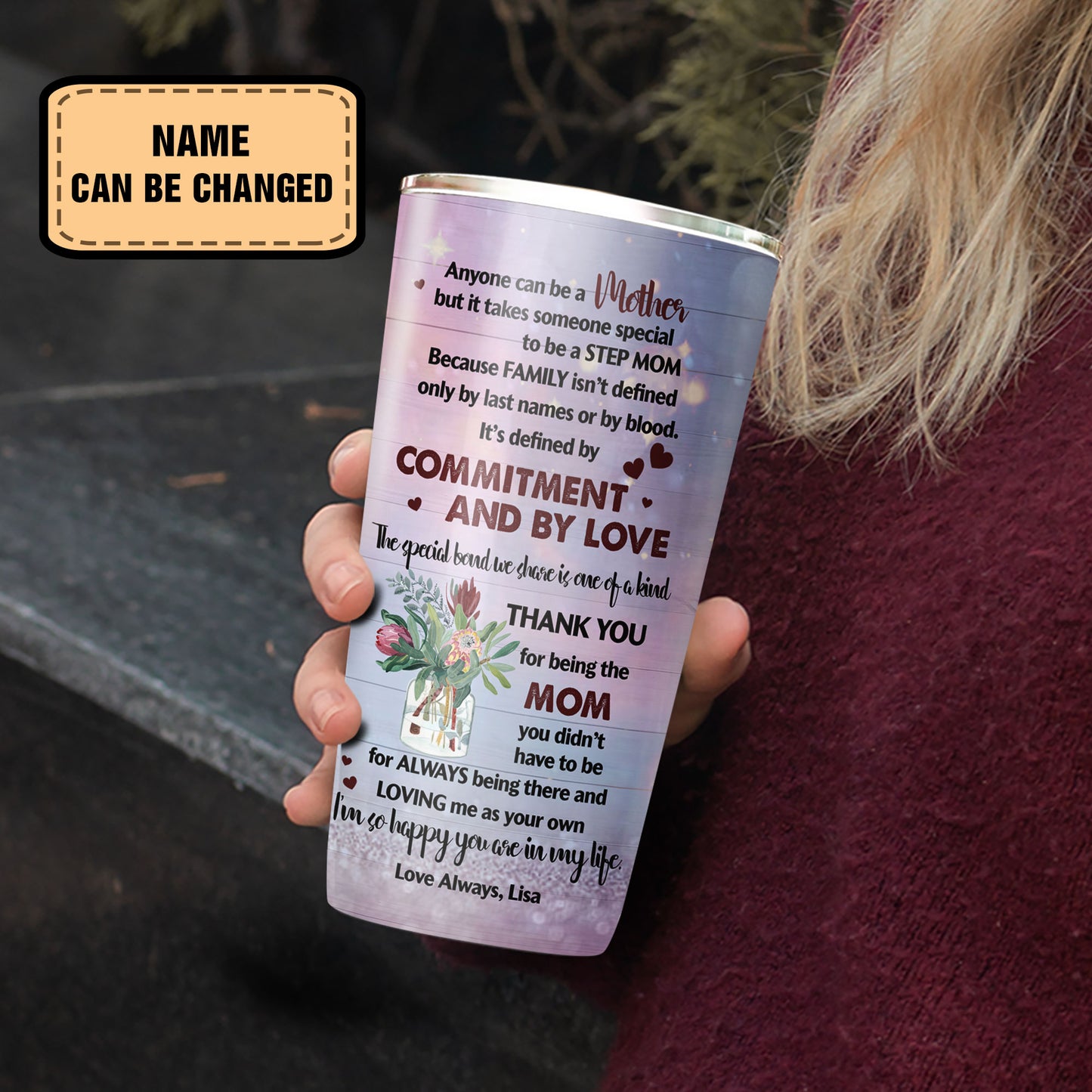 Best Bonus Mom Ever Thank You For Being The Mom 20Oz Tumbler