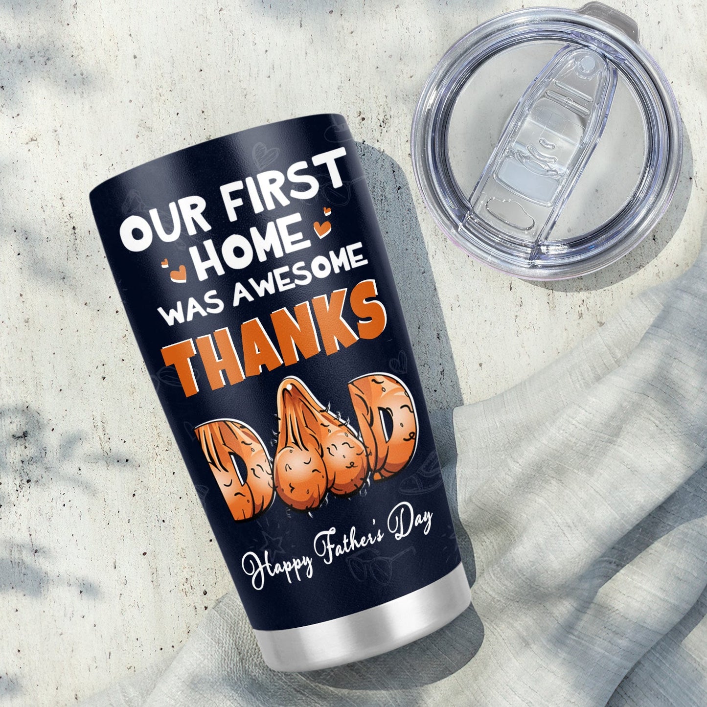 Happy Fathers Day To Dad Funny Personalized 20Oz Tumbler