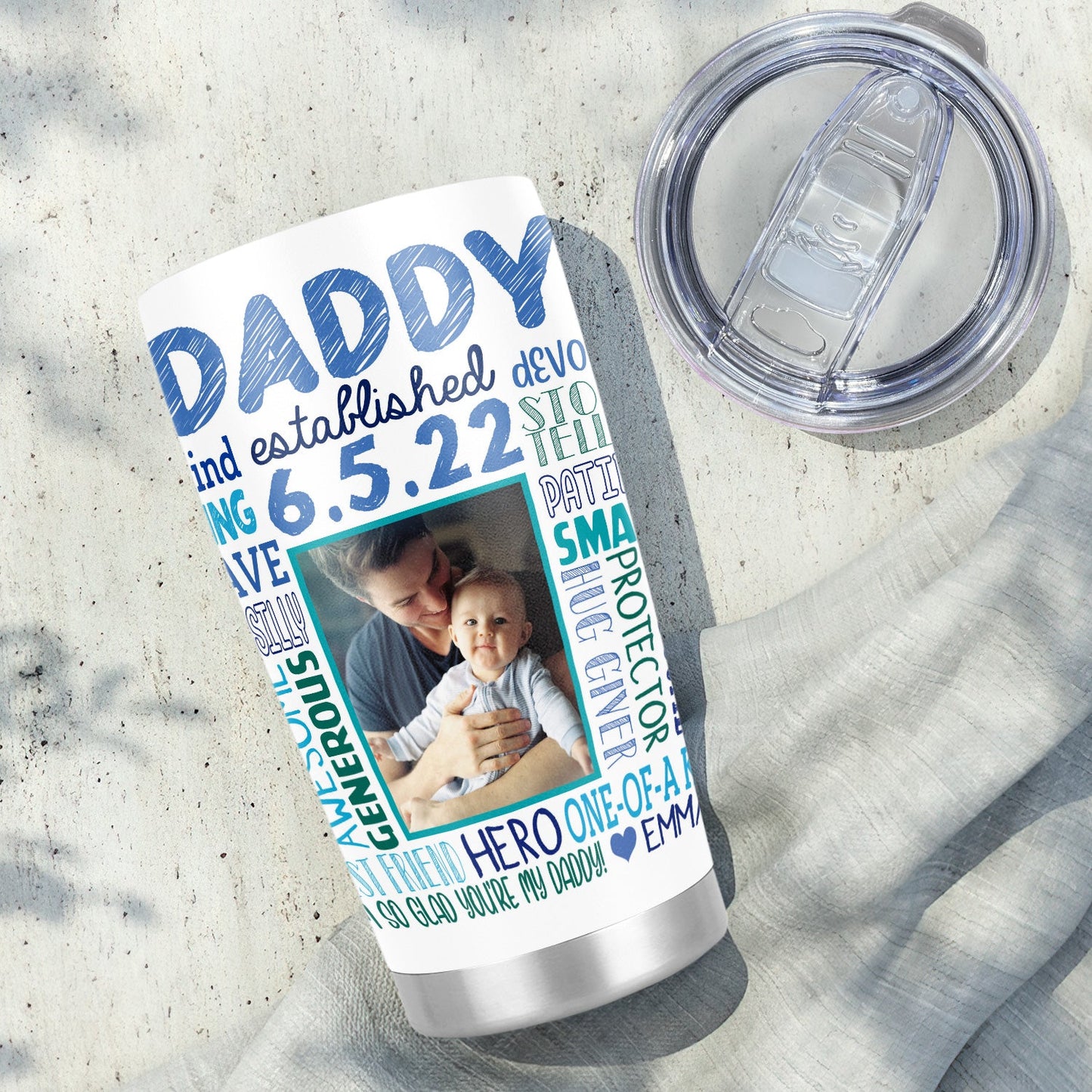 New Daddy First Fathers Day Personalized 20Oz Tumbler