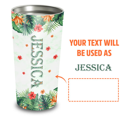 Don't Mess With Auntiesaurus You'll Get Jurasskicked Custom Name 20Oz Tumbler