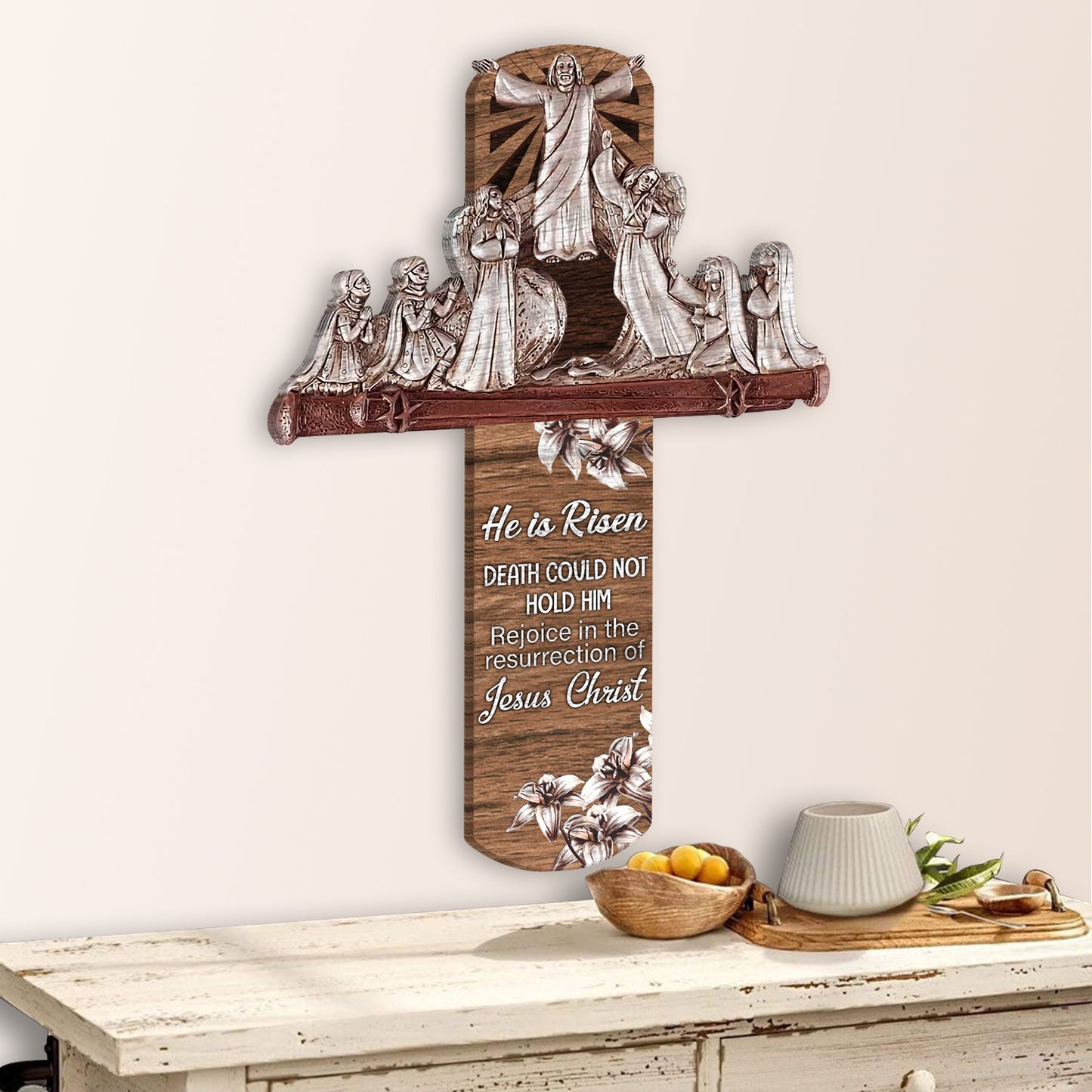 He Is Risen Death Could Not Hold Him Wooden Sign Personalizedwitch