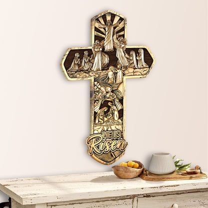 He Is Risen Dicksons Nativity Wooden Sign Personalizedwitch